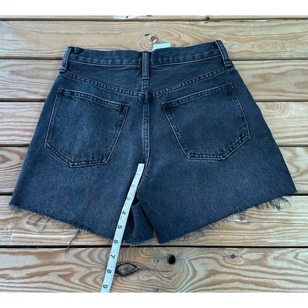 NWT Madewell Relaxed Mid Length Denim Shorts Size 23 Women’s Black - Picture 8 of 10